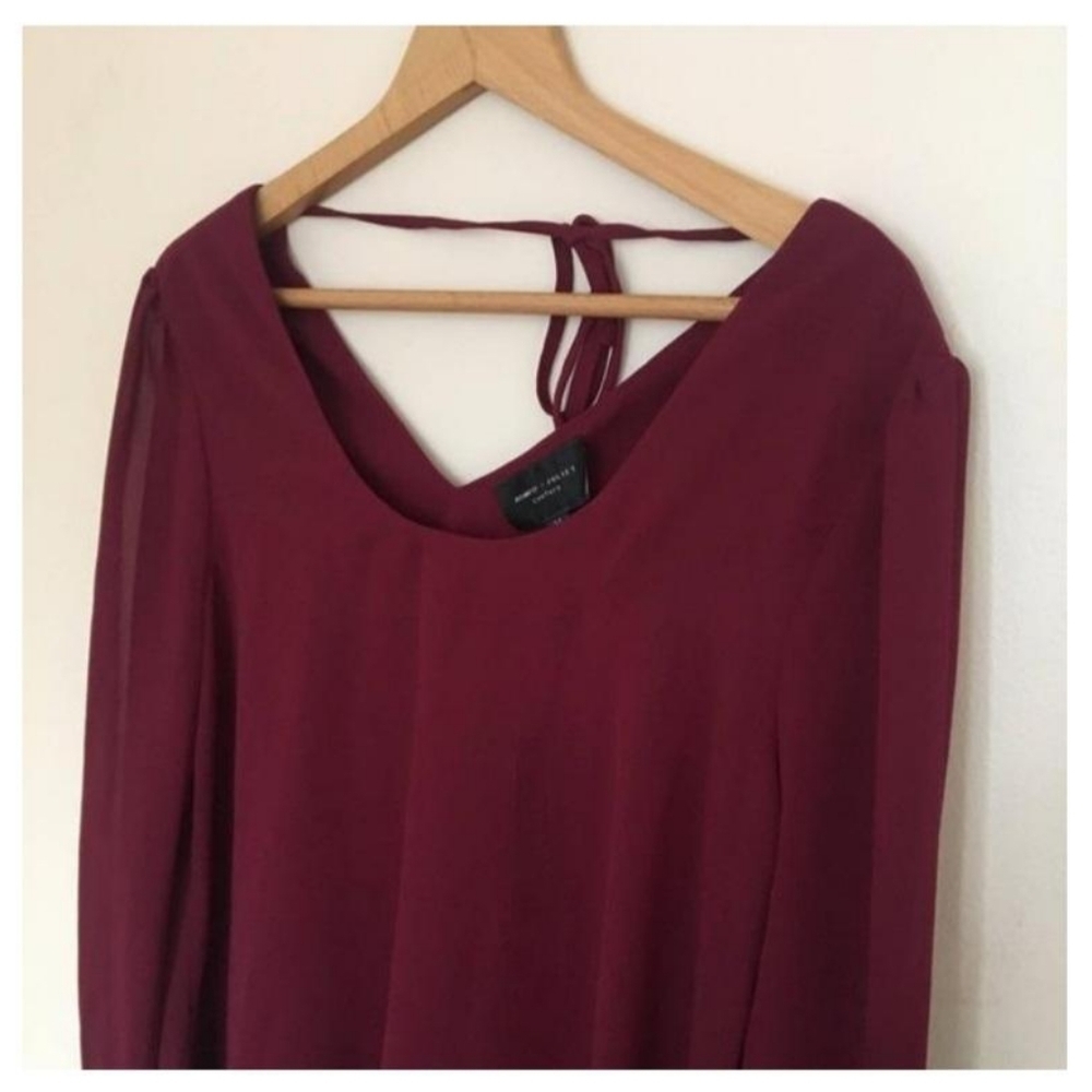 romeo+juliet couture long sleeve studded blouse size small new - Picture 2 of 6